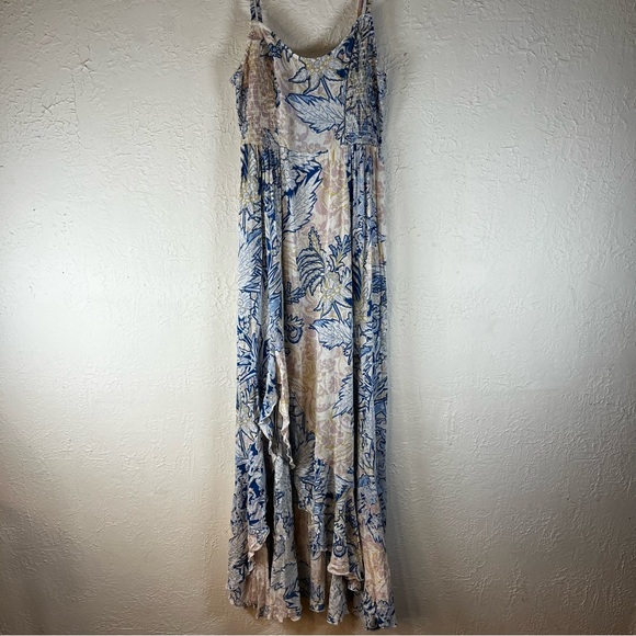 Free People Forever Yours Slip Maxi Dress in Blue Floral - Picture 3 of 15